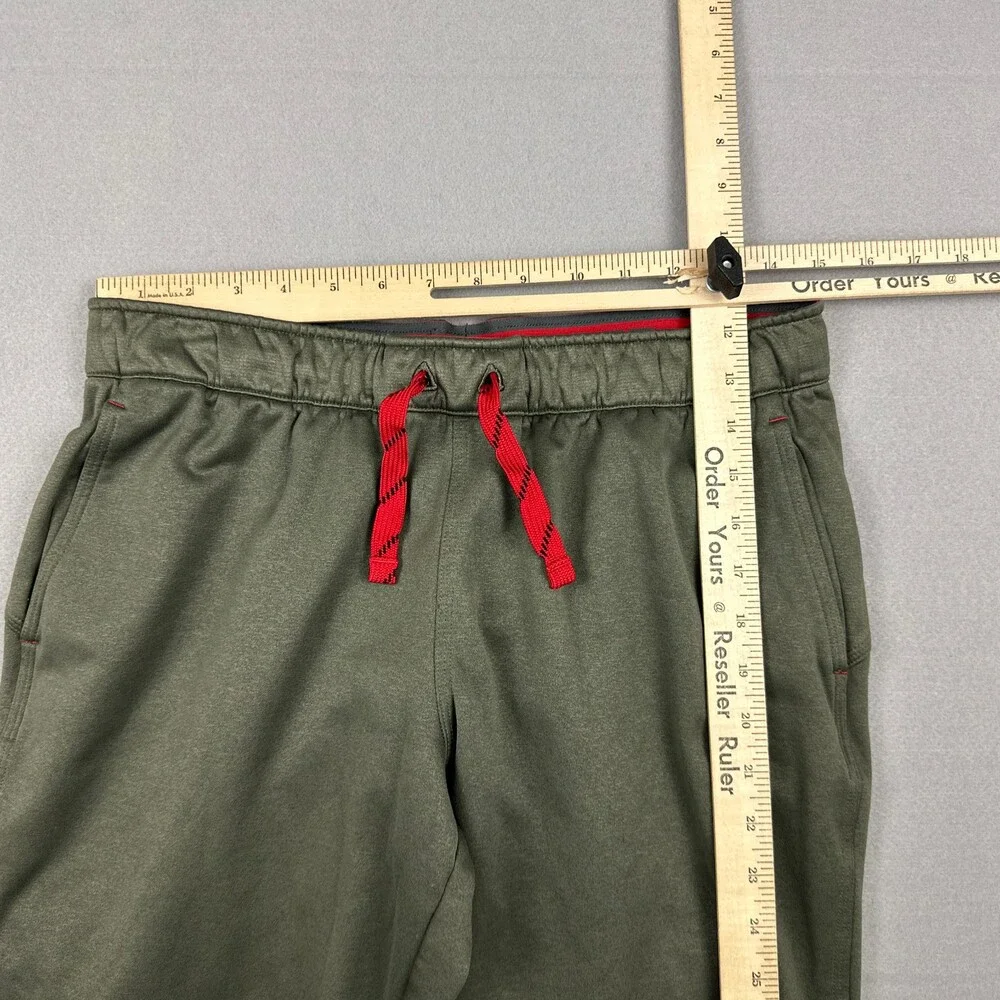 The North Face Pants Men Medium Green Solid Straight Leg Fleece Lining Outdoor *